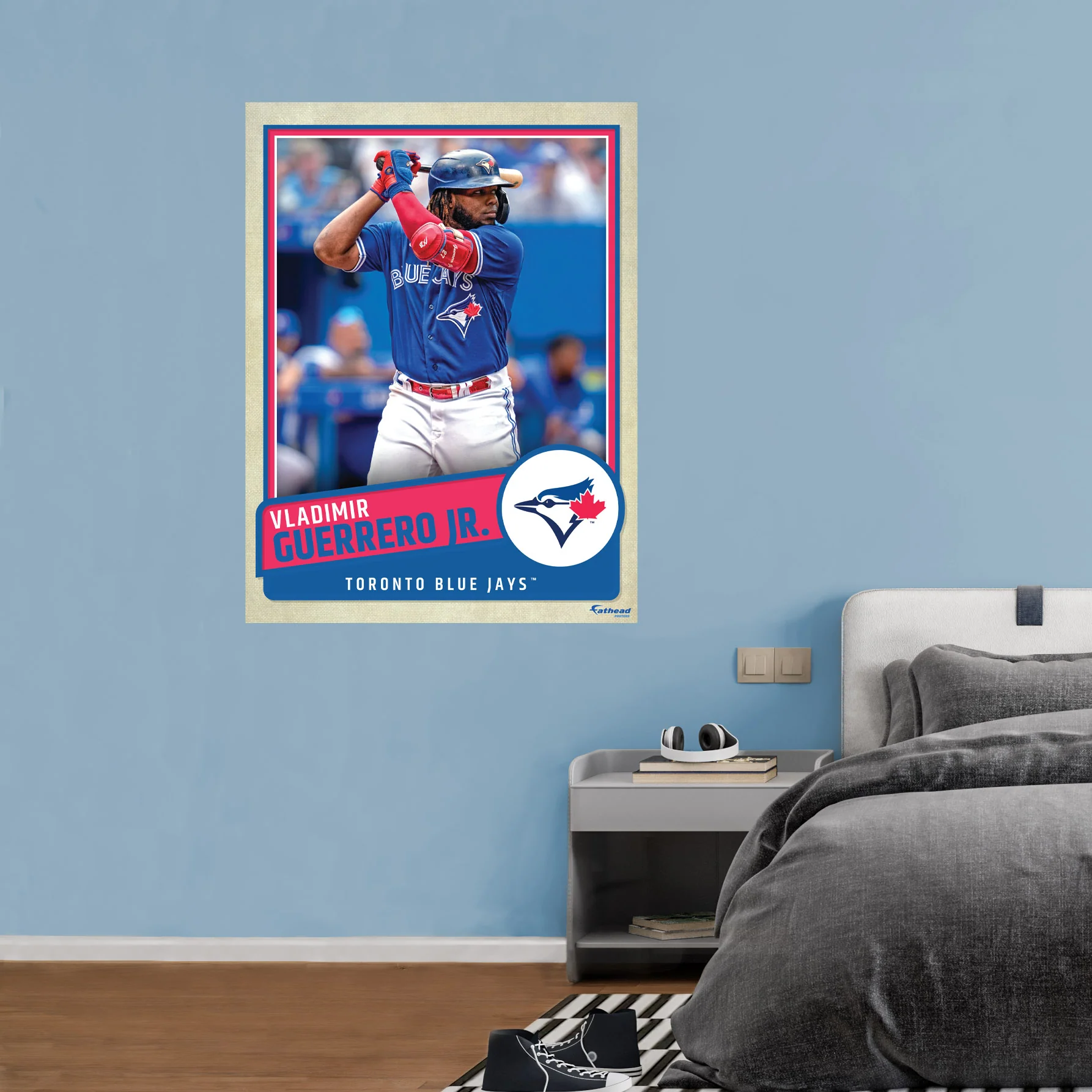 Vladimir Guerrero Jr. - Peel & Stick Poster - Official Mlb - Toronto Blue Jays - Reusable Vinyl Wall Decal - Large (36"w X 48"h)