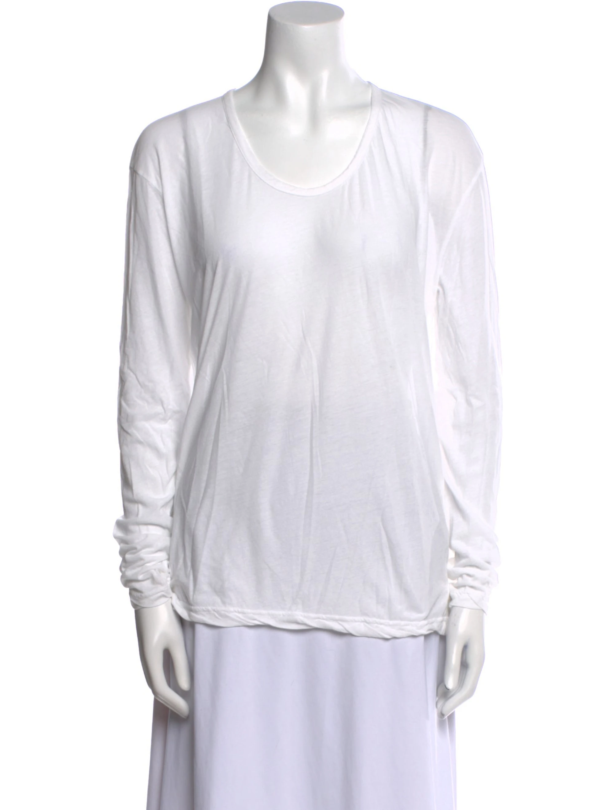 Scoop Neck Long Sleeve Top