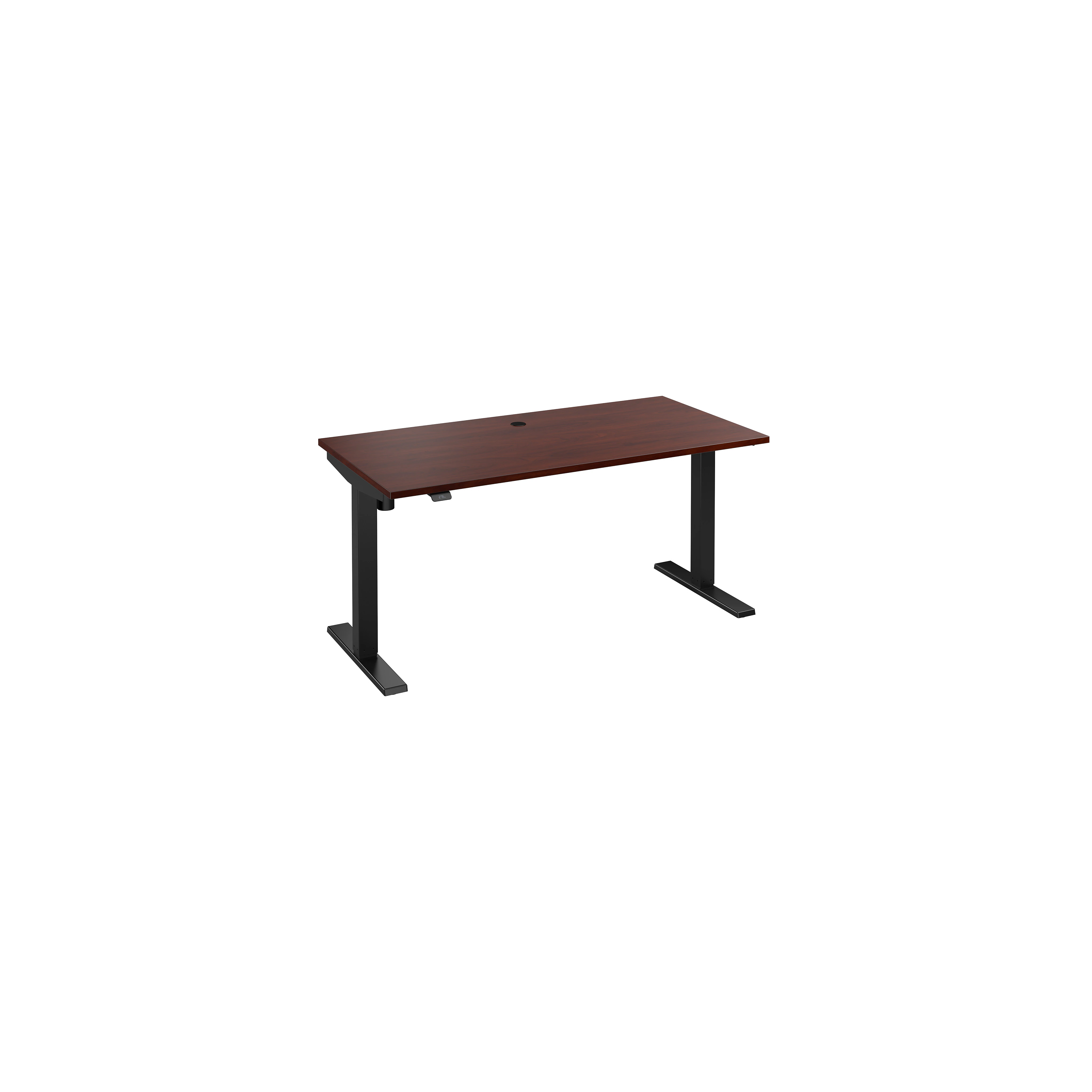 Bush Business Furniture Move 40 Series 60"w Adjustable Standing Desk, Hansen Cherry/black