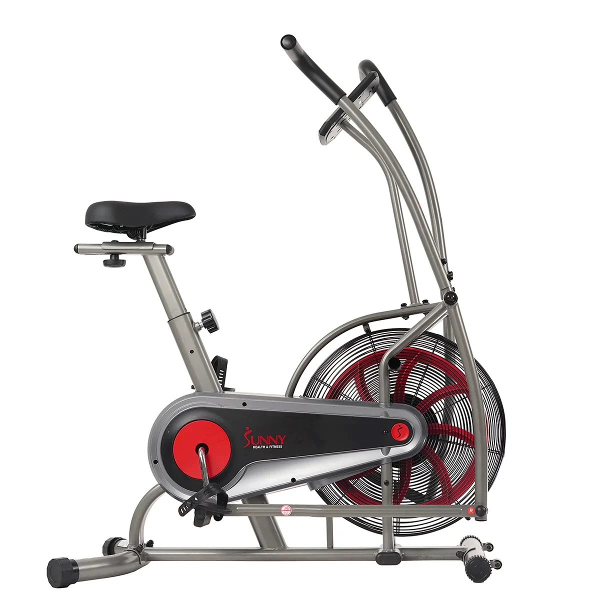 Motion Air Bike, Fan Exercise Bike With Unlimited Air Resistance And Device Holder
