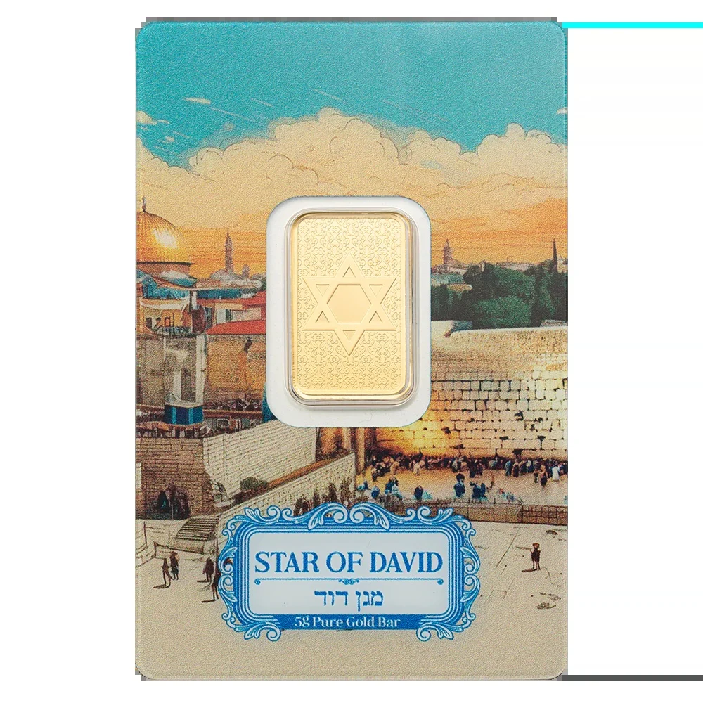 Star Of David - 5g Pure Gold Bar