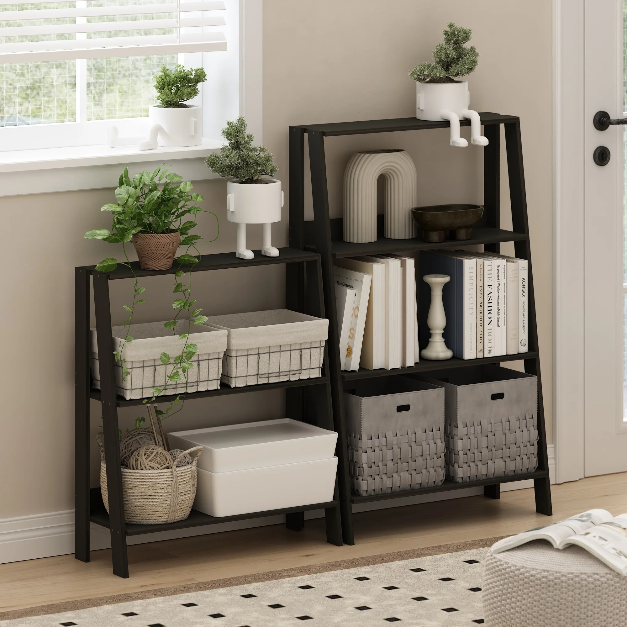 Furinno 27" Ladder Bookcase