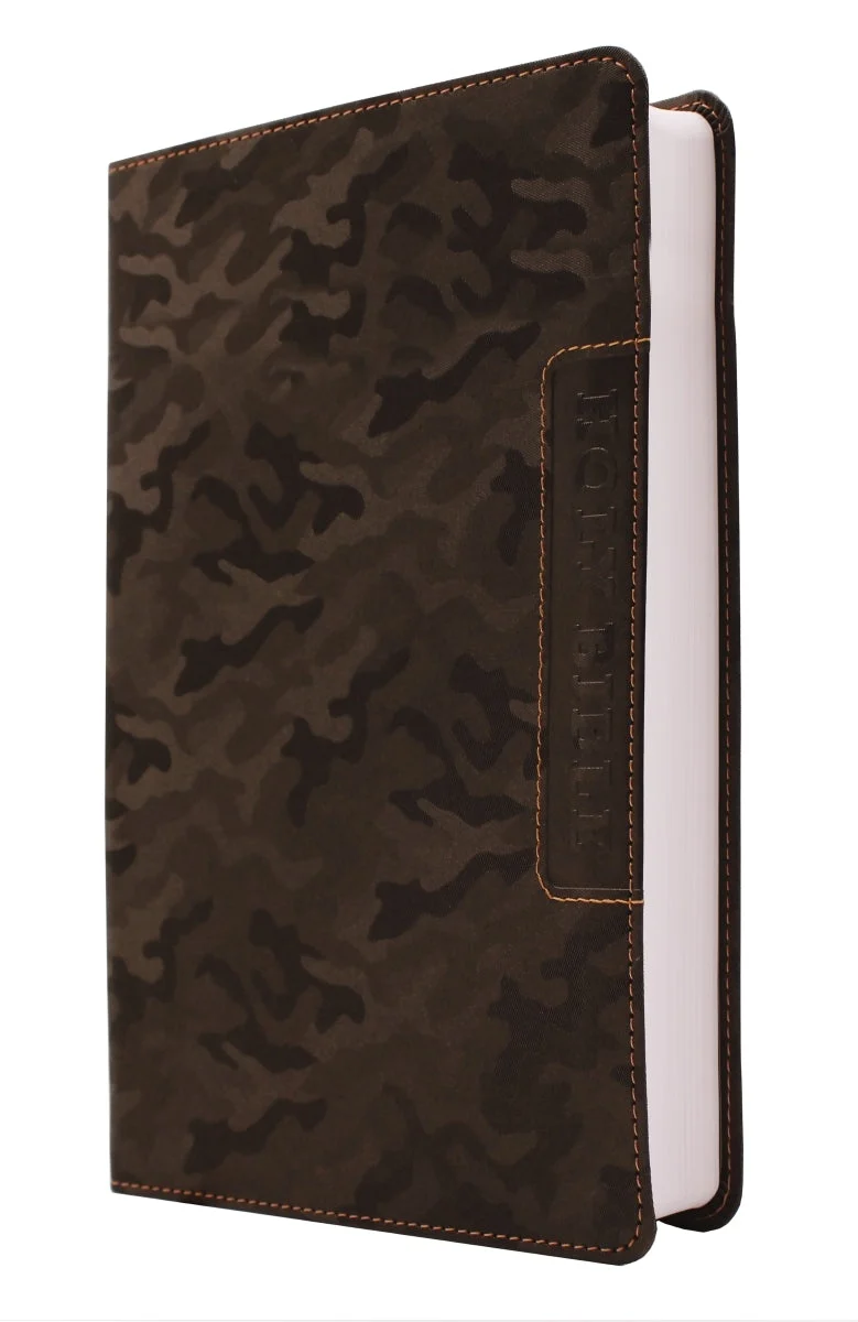 Niv Boys' Bible, Comfort Print - Leathersoft Brown Camo