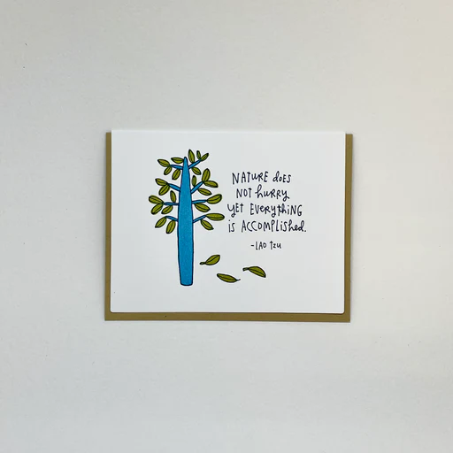 Nature Letterpress Greeting Card