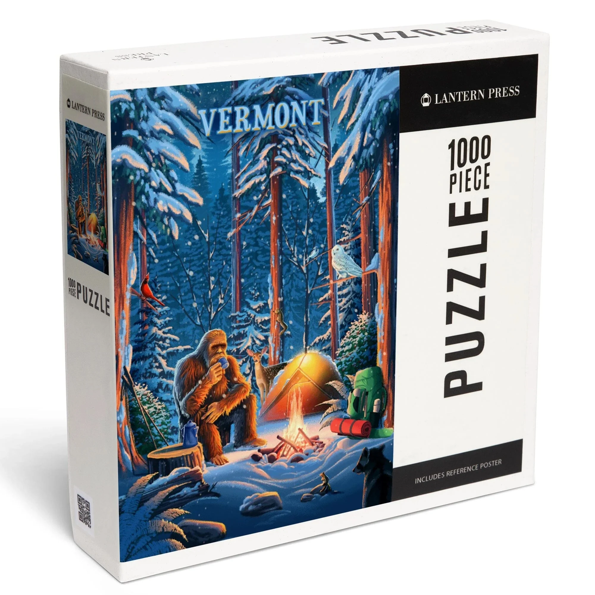 Vermont, Find Your Inner Squatch, Camping Bigfoot, Jigsaw Puzzle