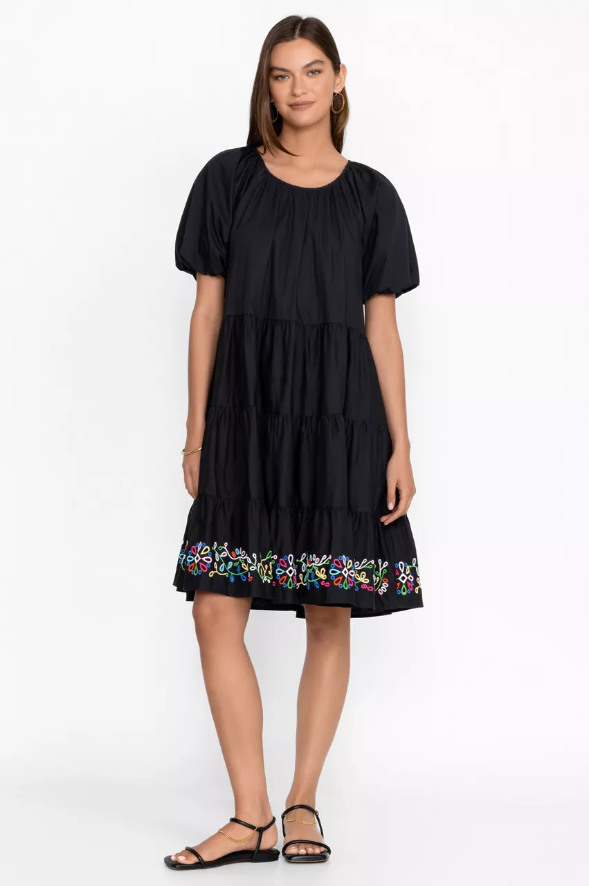 Amanza Eyelet Mini Dress
