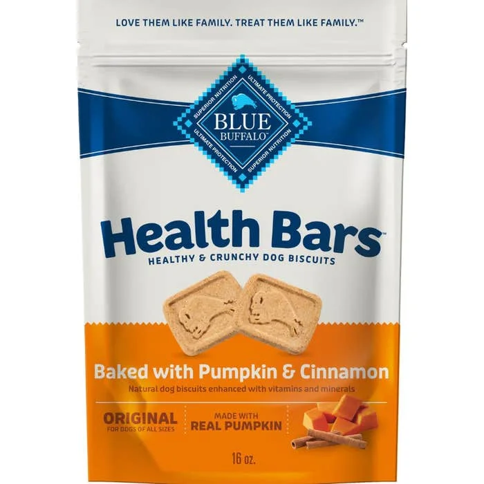 Blue Health Bars Baked With Pumpkin & Cinnamon Dog Treats