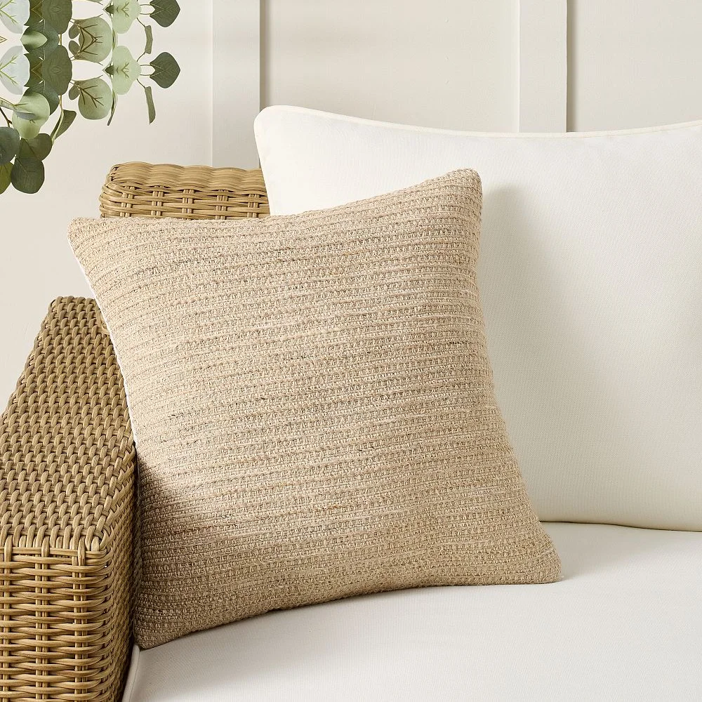Culver Textured Woven Outdoor Pillow