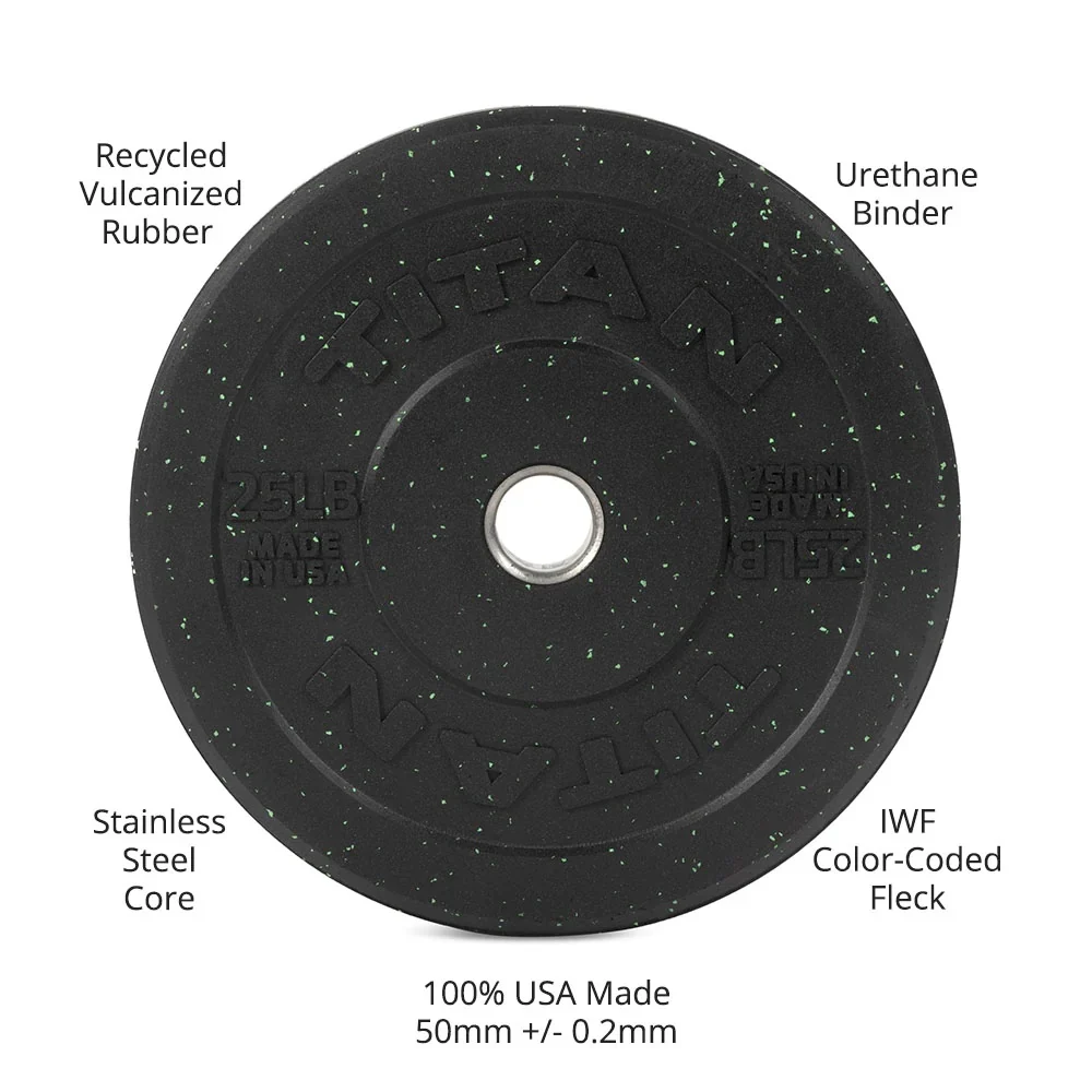 260 Lb Set Crumb Rubber Bumper Plates