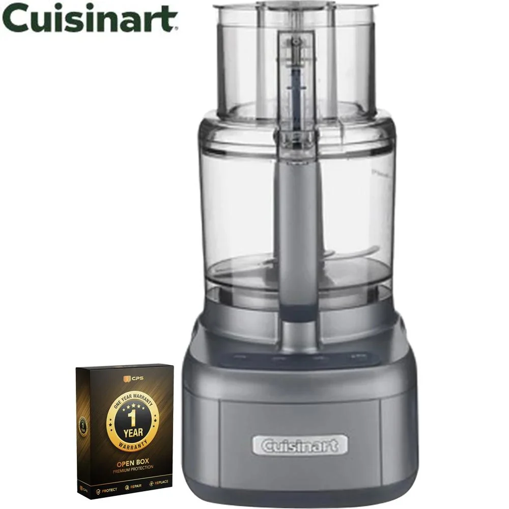 Cuisinart Elemental 11 Cup Food Processor Gunmetal Open Box With 1 Year Warranty