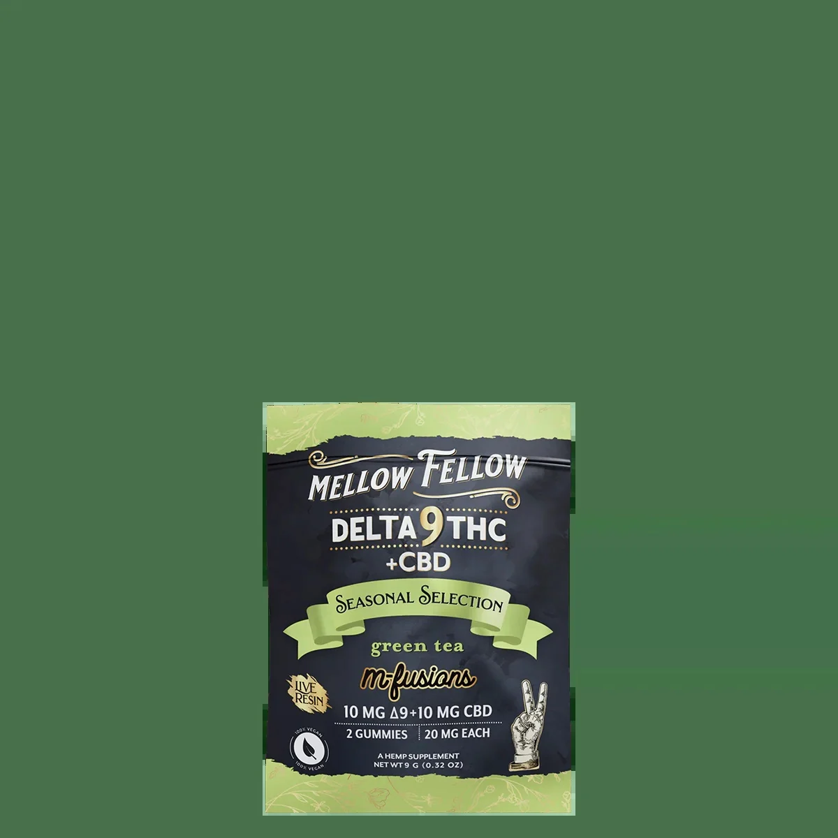 Live Resin Infused Edibles - 2 Ct. 40mg Delta 9 Thc & Cbd - Green Tea (seasonal Selection)