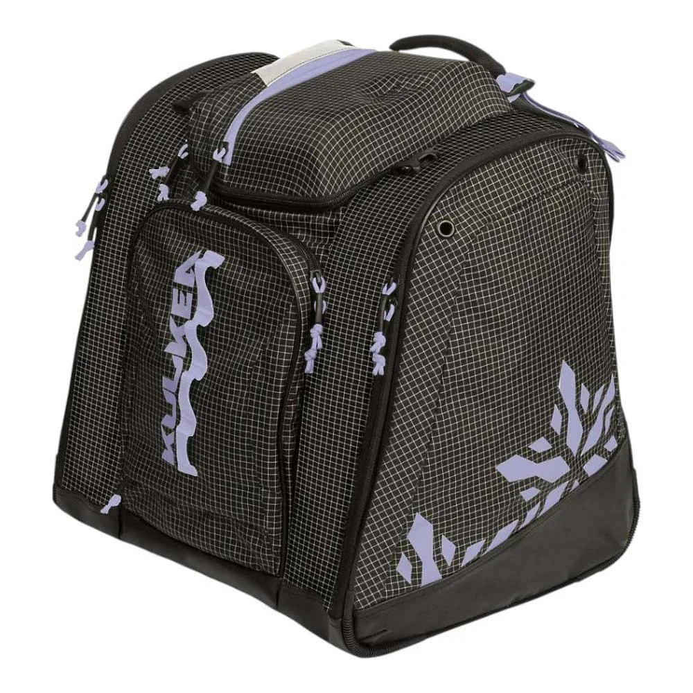 Kulkea Powder Trekker Ski Boot Bag - Black-white-lavender
