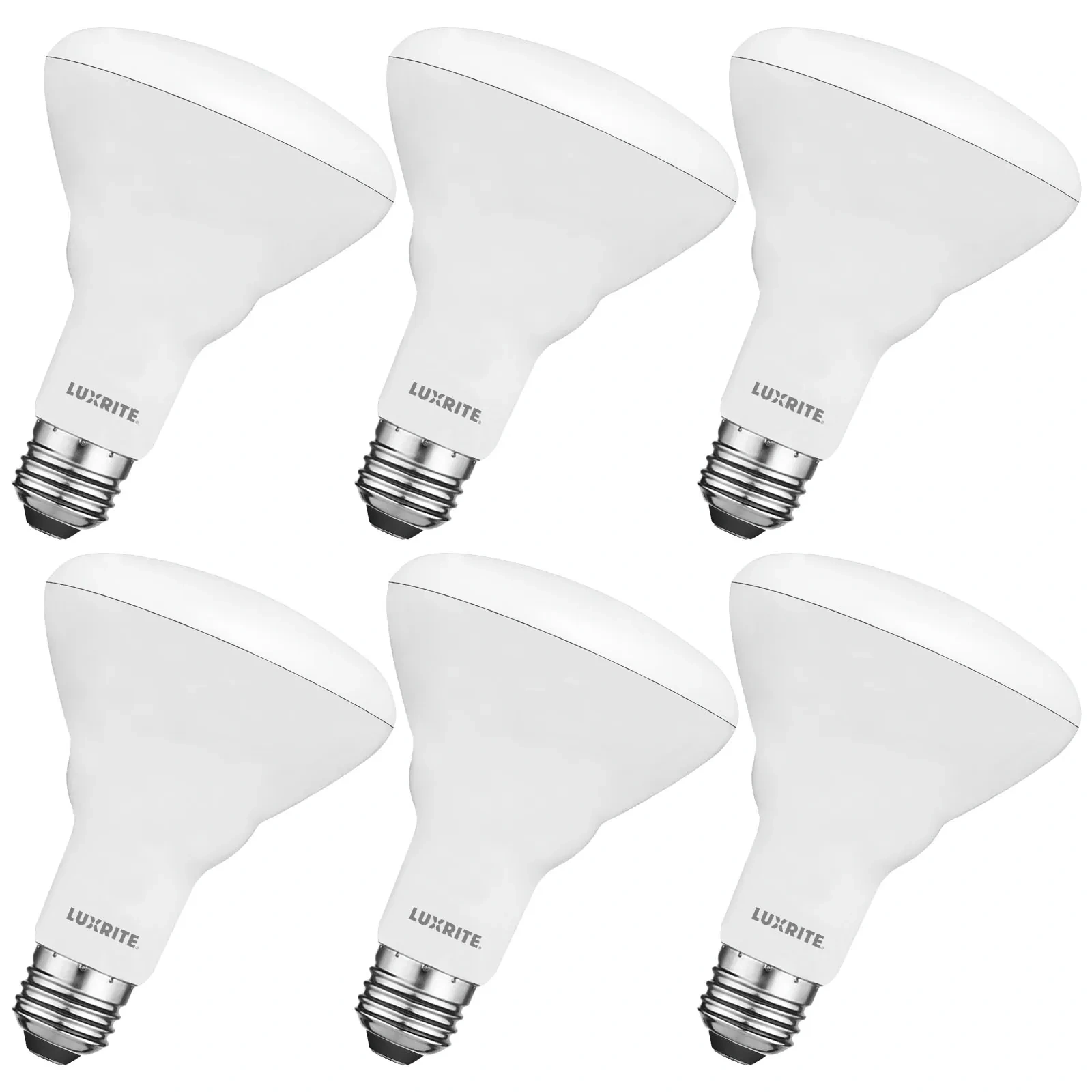 Luxrite Br30 Led Flood Light Bulb, 8.5w (65w Equivalent), 2700k Warm White, 650 Lumens, Energy Star, Dimmable, Ul Listed, E26 Base 6 Pack