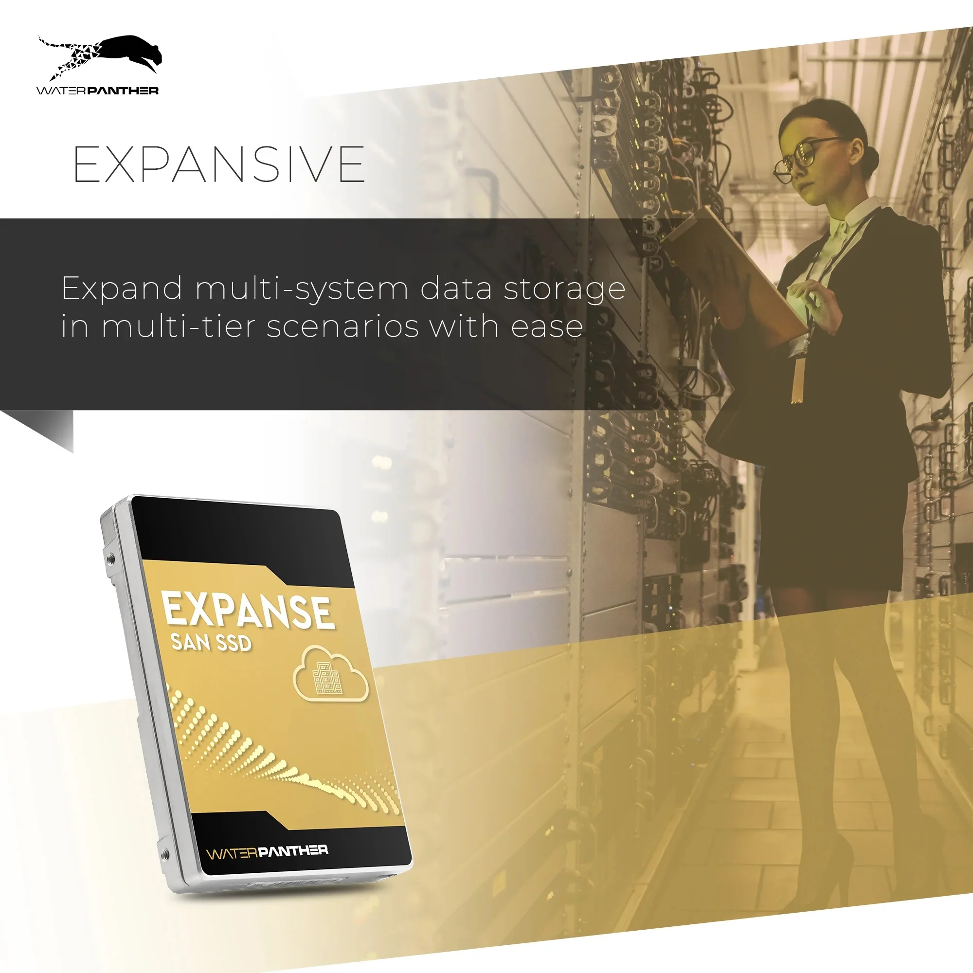 Wp Expanse 960gb Enand 512e Sas Gen3 2.5-inch Ssd | Ecc Plp 10dwpd Sed | Enterprise Data Center San Solid State Drive