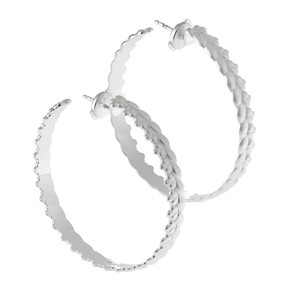 Sterling Silver Hoop Earrings Babylone