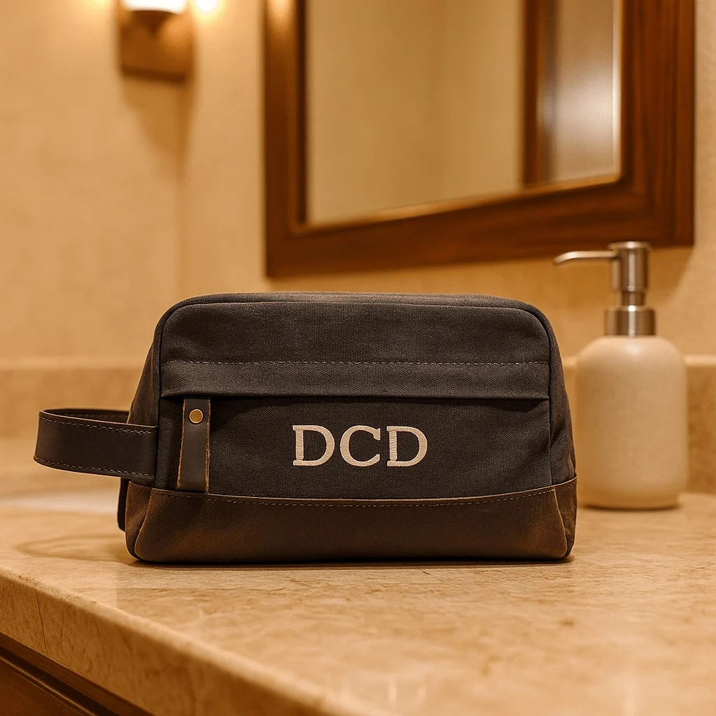 Waxed Up Dopp Bag - Khaki