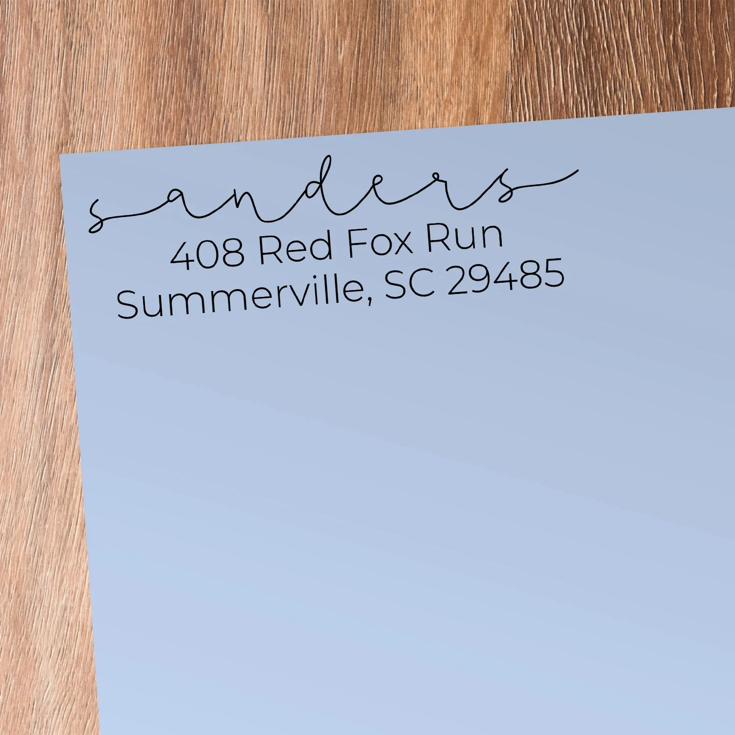 Sanders Address Stamp - Self-inking/large/green