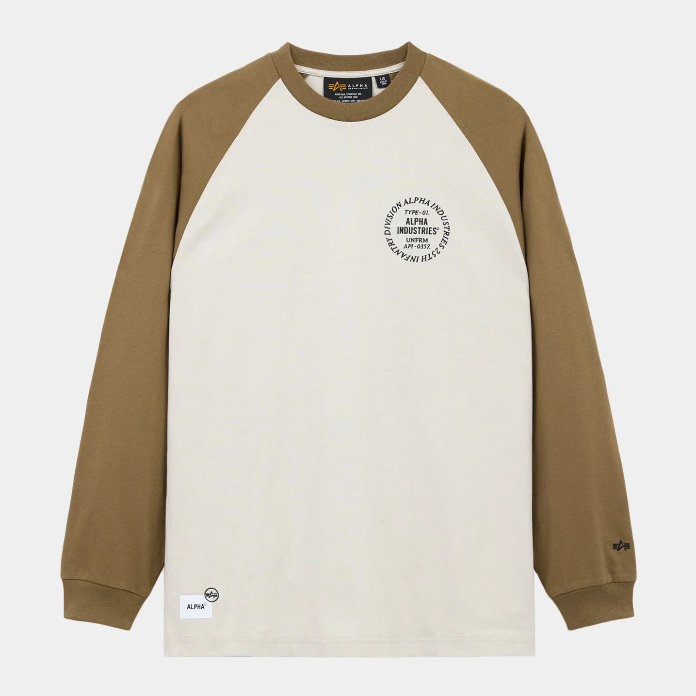 Unfrm Long-sleeved Raglan T-shirt - Tan/2xl
