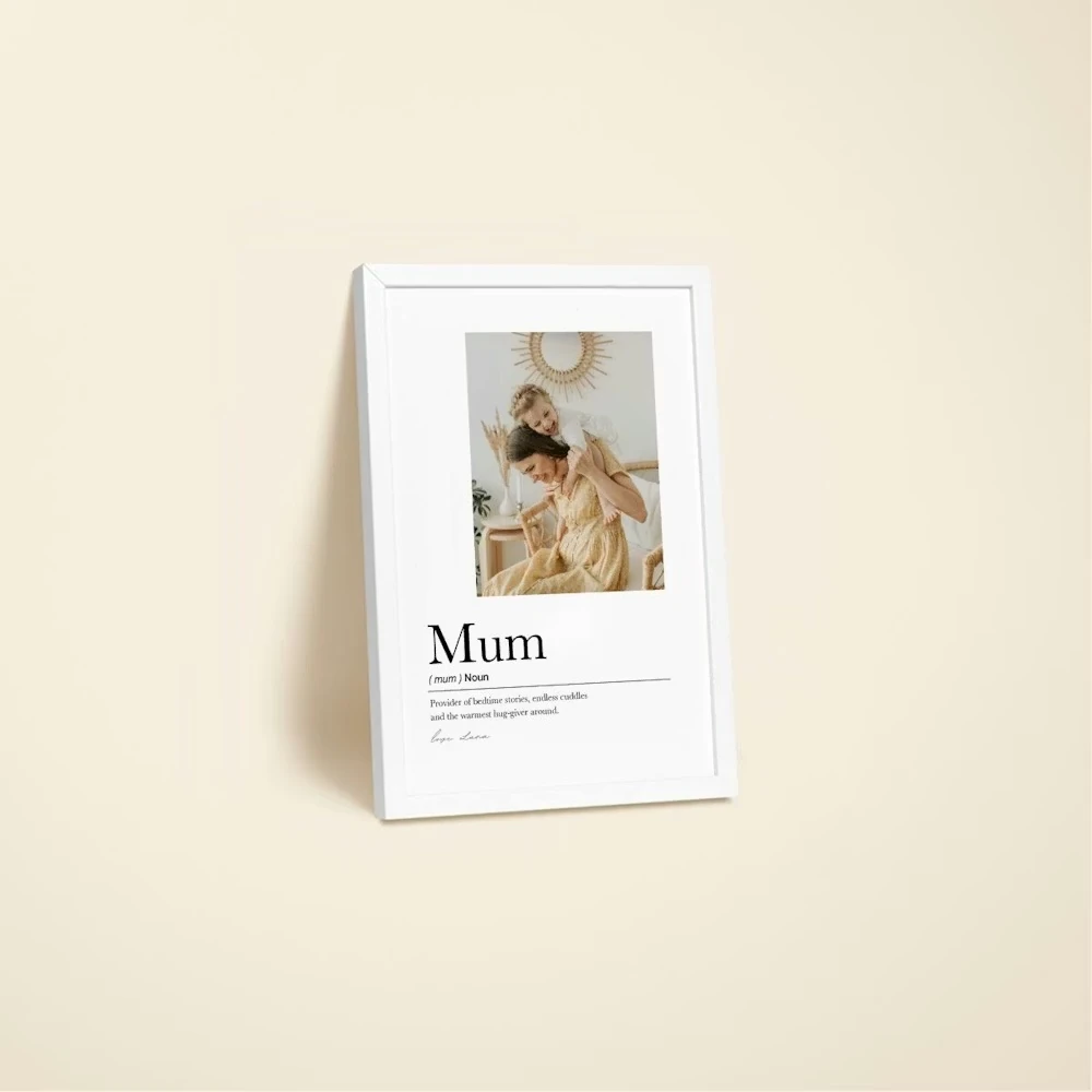 Gift Message 20x30cm Framed Photo