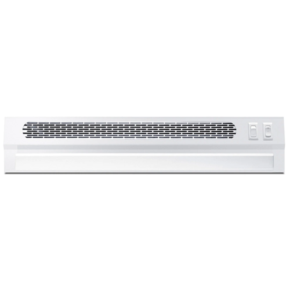 Summit 20 In. Ductless Slide-out Style Range Hood With 2 Fan Speeds & 2 Led Lights - White