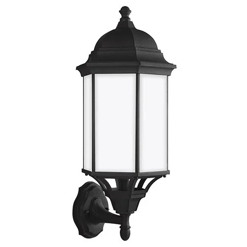 Generation 8638751 Sevier 1-lt 9" Uplight Outdoor Wall Lantern - Black