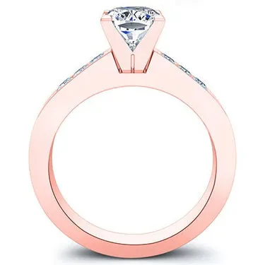 Jessamine Cushion Moissanite Bridal Set 14k Yellow Gold 4.00 Ct Center 4.63 Ct Total Weight Clarity Vs2 Color H