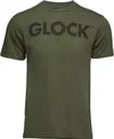 Glock Ap96159 Caliber Tee Military Green Ringspun Cotton Short Sleeve Xl