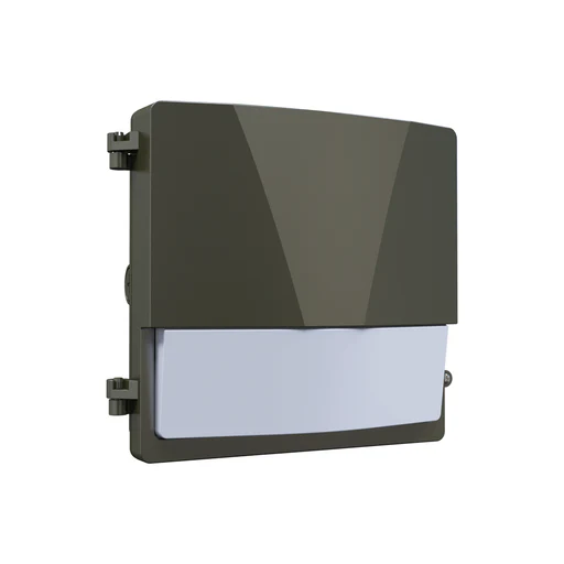 Zion 3rd Gen Led Semi Cut-off Wall Pack, Adj Watt 35w/50w/70w, 9450 Lumens, 5000k, 100-277vac, Bronze Housing, Ip65, Ul & Dlc Listed