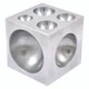 Hhip 2 X 2 X 2" Dapping Block Square With Steel 4-40mm Cavaties (8606-3400)