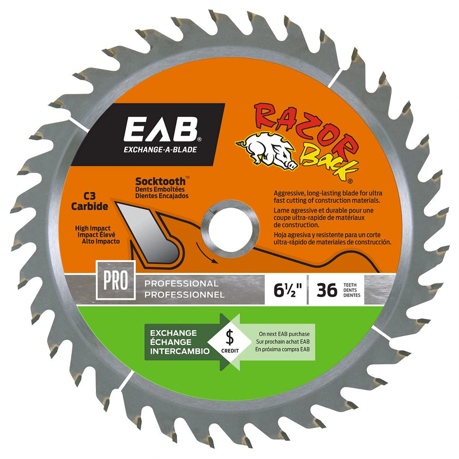 Razor Back Finishing Saw Blade