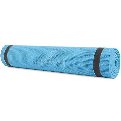 Prosourcefit Original Yoga Exercise Mat ¼” (6mm) Thick For Comfort And Stability With Carrying Straps, Non Slip –multiple Colors