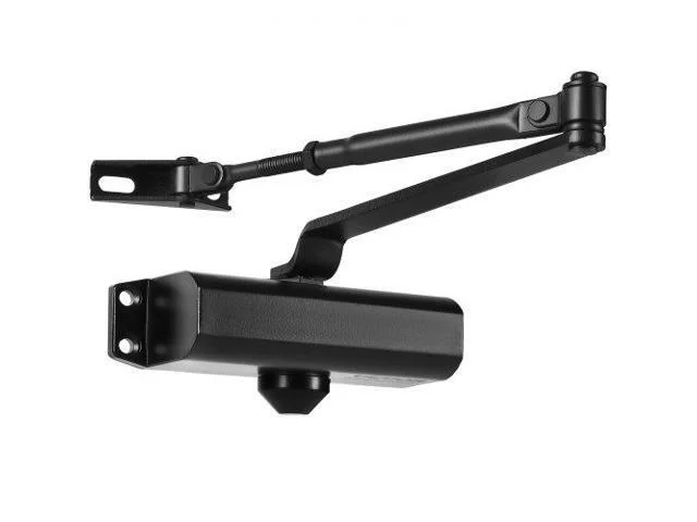 Door Closer, Automatic Door Closer Commercial Or Residential Use For Door Weights 100 Lbs, Adjustable Size Hydraulic Buffer Door Closers Heavy Duty Cast Aluminum Body, Easy Install