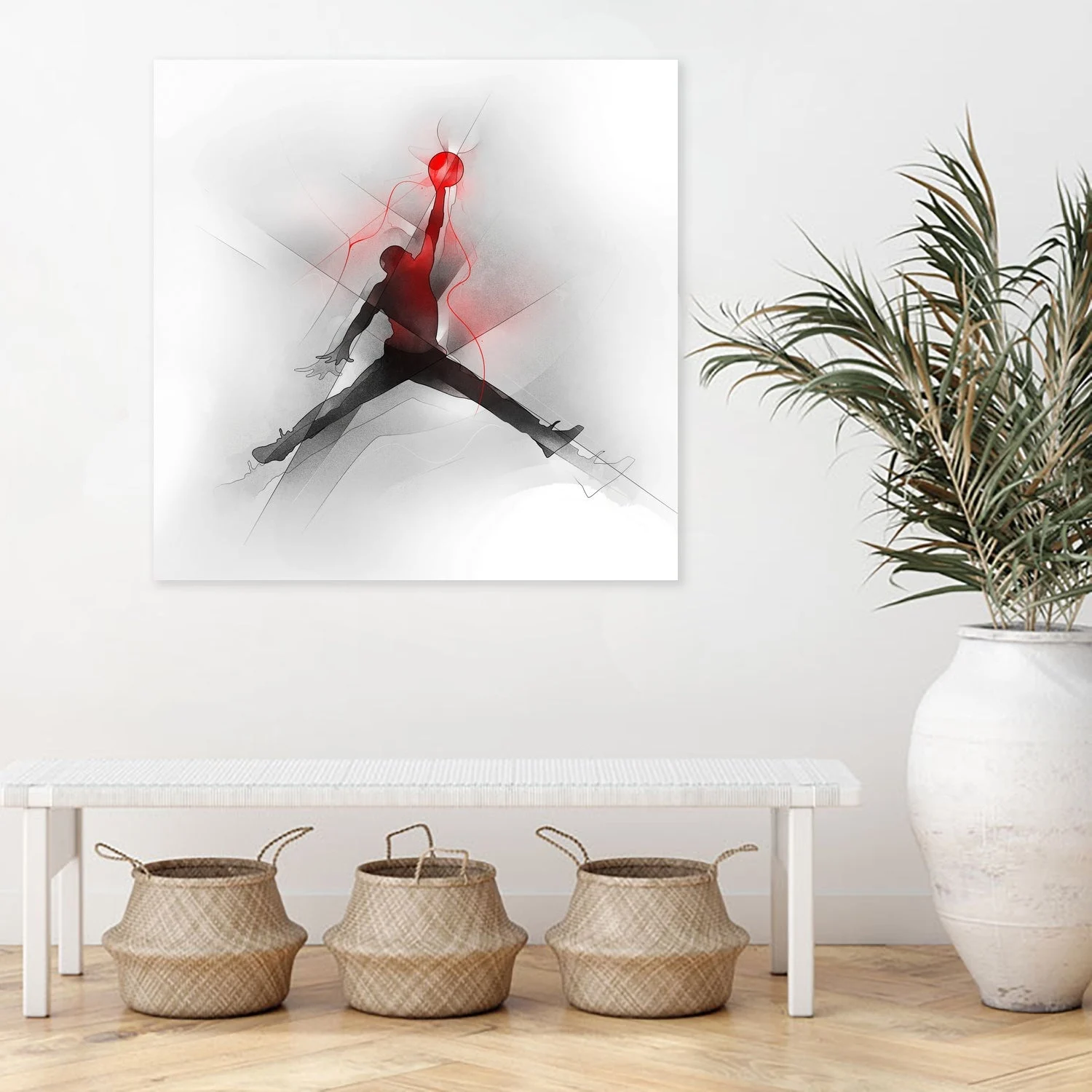 Jumpman Illustration - Gallery Wrap/20 X 20 Inches