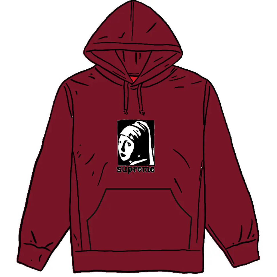 Supreme Pearl Kapuzen-sweatshirt Cardinal Herren - Fw20