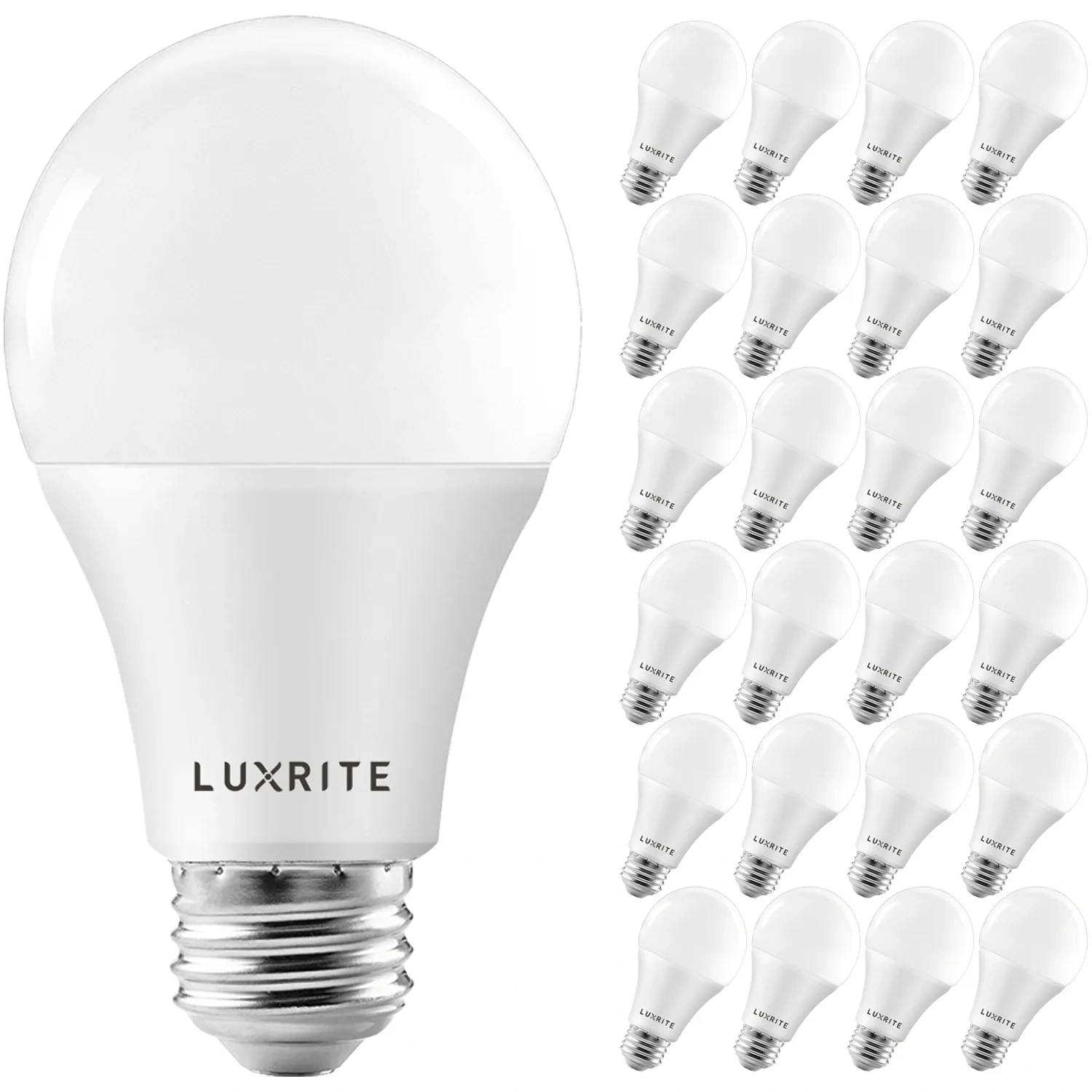Luxrite 100-watt Eq A19 Cool White Medium Base (e-26) Dimmable Led General Purpose Light Bulb (24-pack) Lr21442-24pk