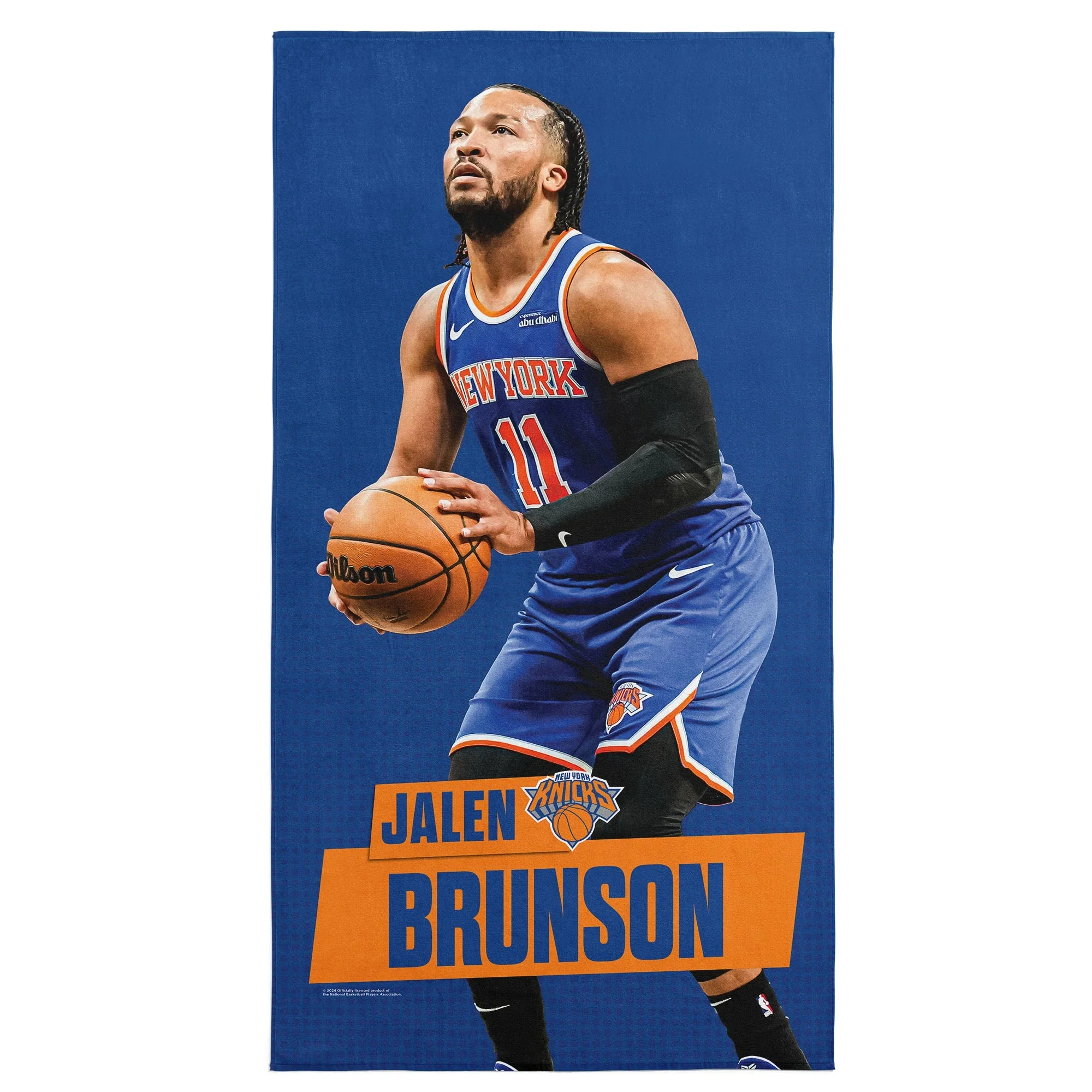 Nba New York Knicks Jalen Brunson Beach Towel 30x60 Inches