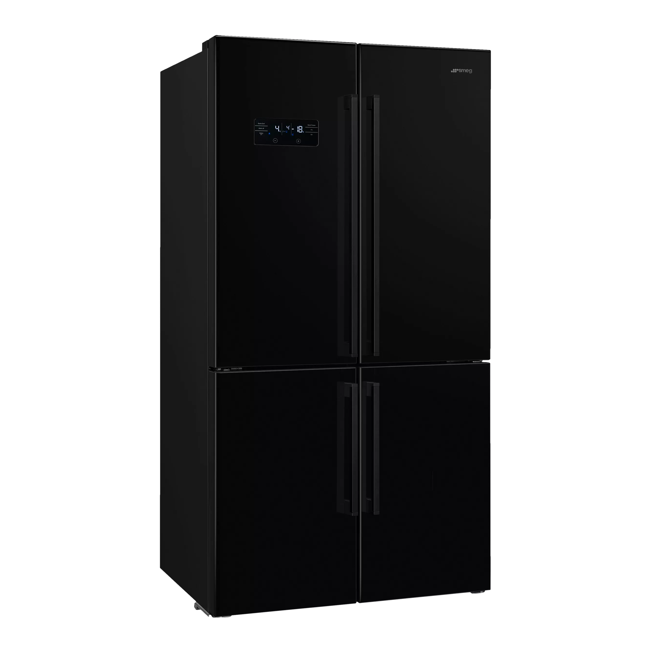 Smeg Fq60nde Freestanding 70/30 Fridge Freezer, Black