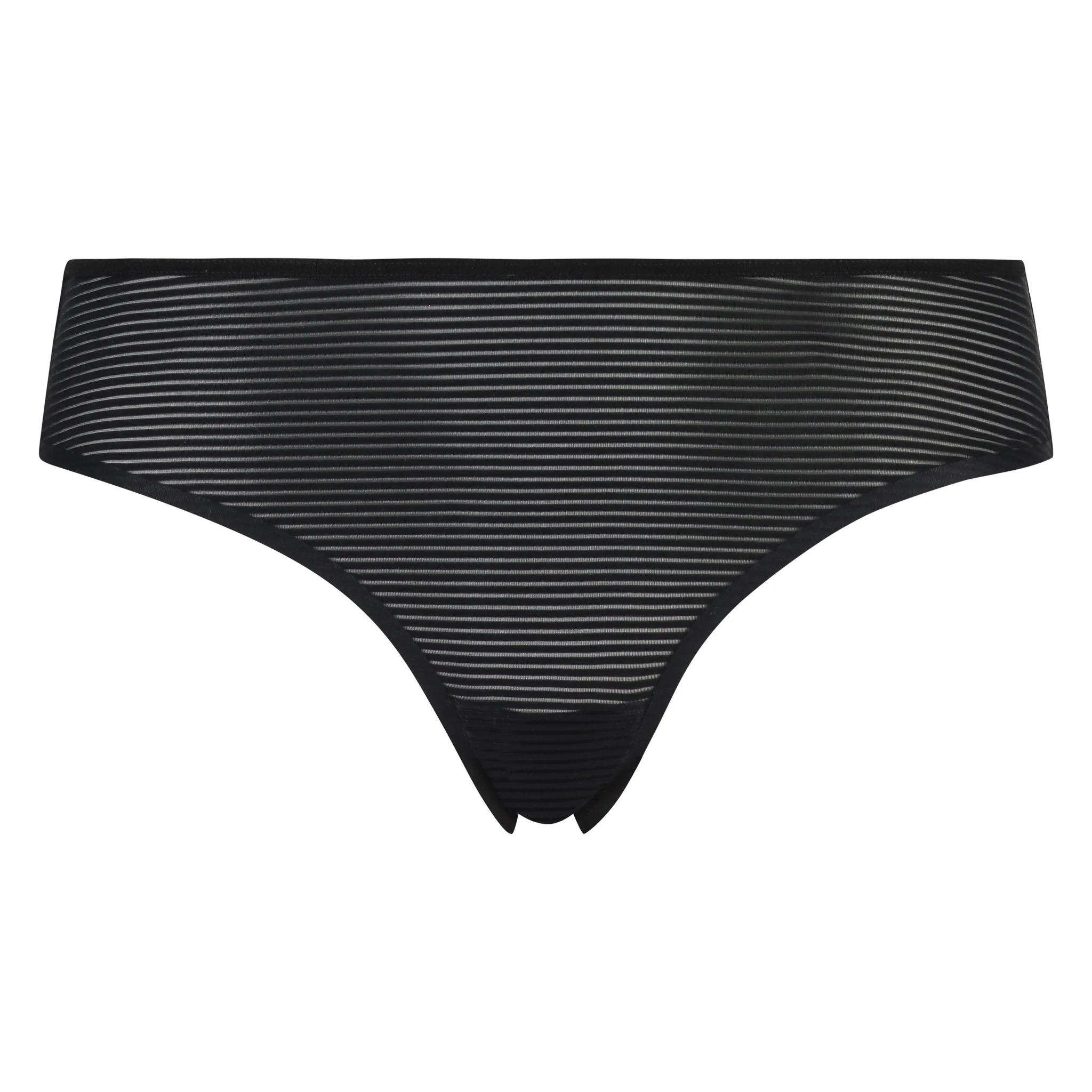Invisible Brazilian Stripe Mesh - Black