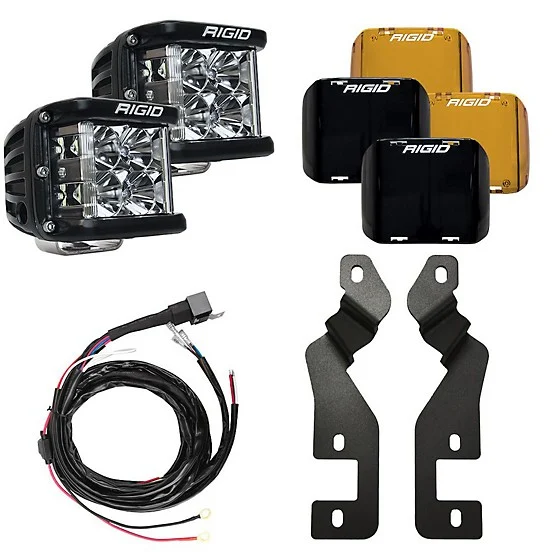 Rigid 2021 Ford Bronco Sport A-pillar D-ss Series Side Shooter Light Mount Kit, 2-pack