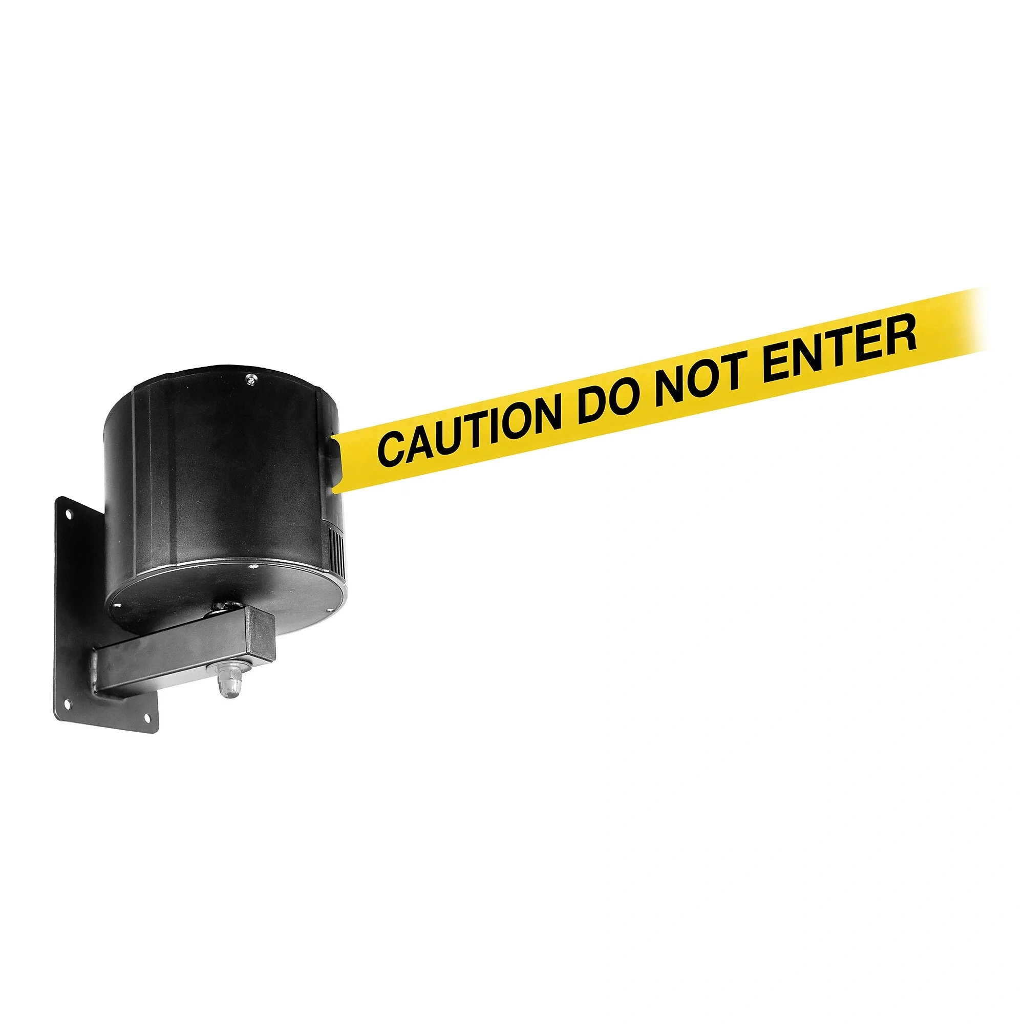 Queue Solutions Wallpro 750 Wall-mountable 75' Retractable Belt Barrier, Caution Do Not Enter, Yellow/black (wp750b-ybc75)
