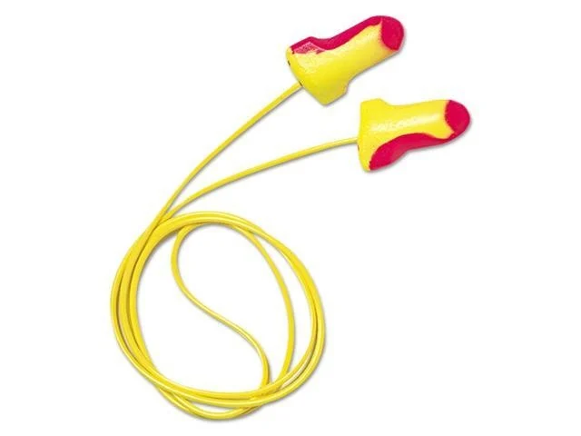 Laser Lite Disposable Earplugs Foam Magentayellow Corded