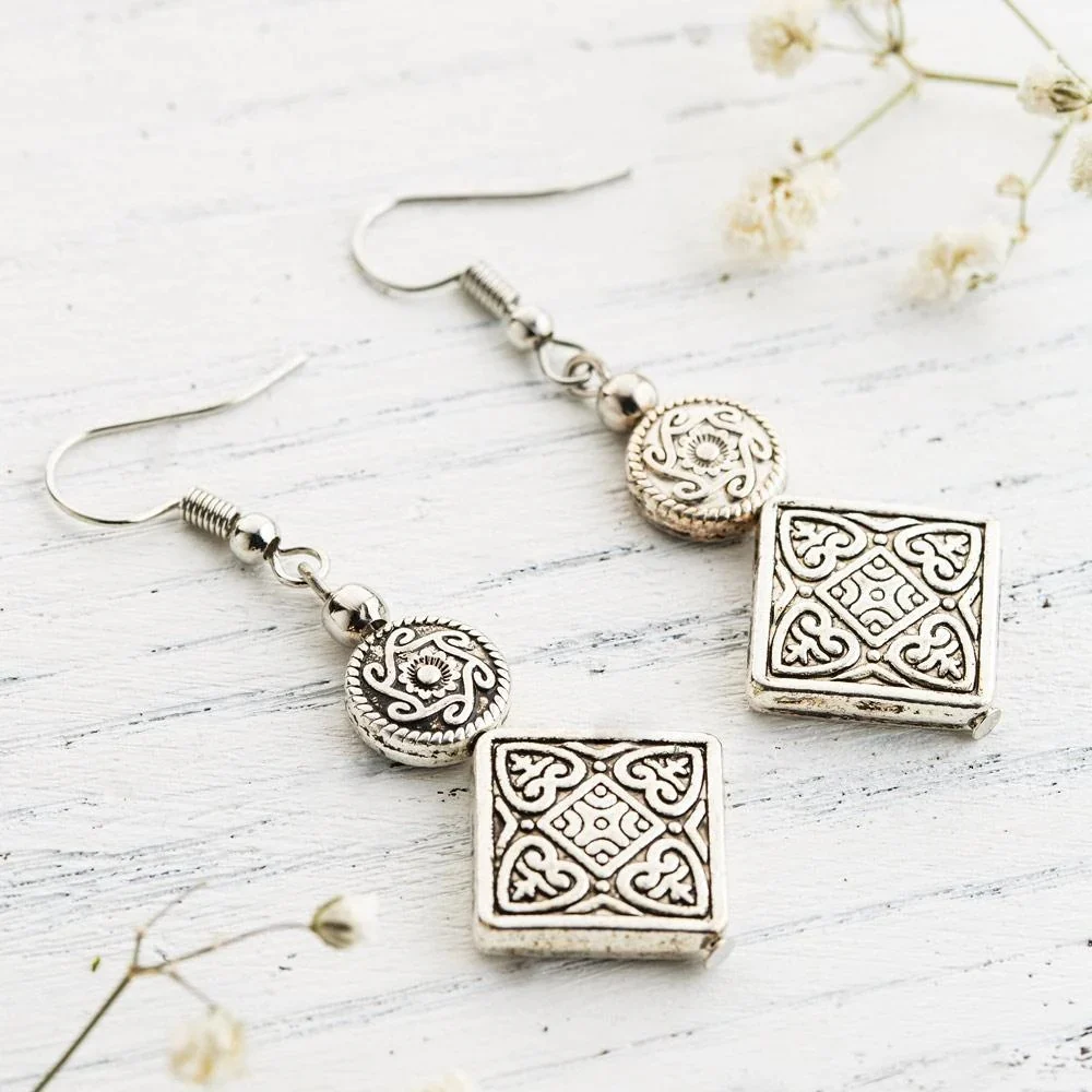 Oriental Dangle Earrings