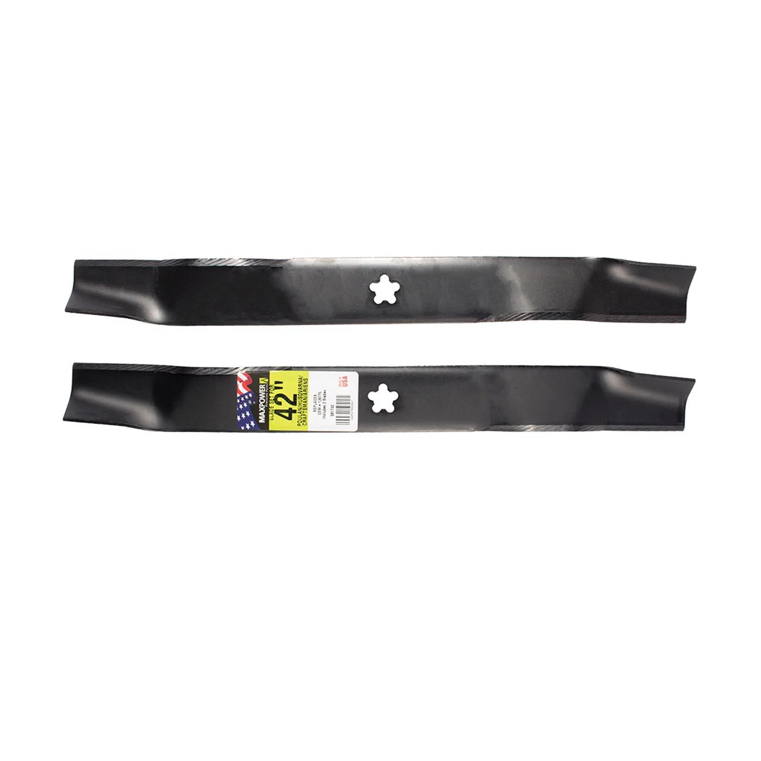 42 In. Standard Mower Blade Set For Riding Mowers 2 Pk