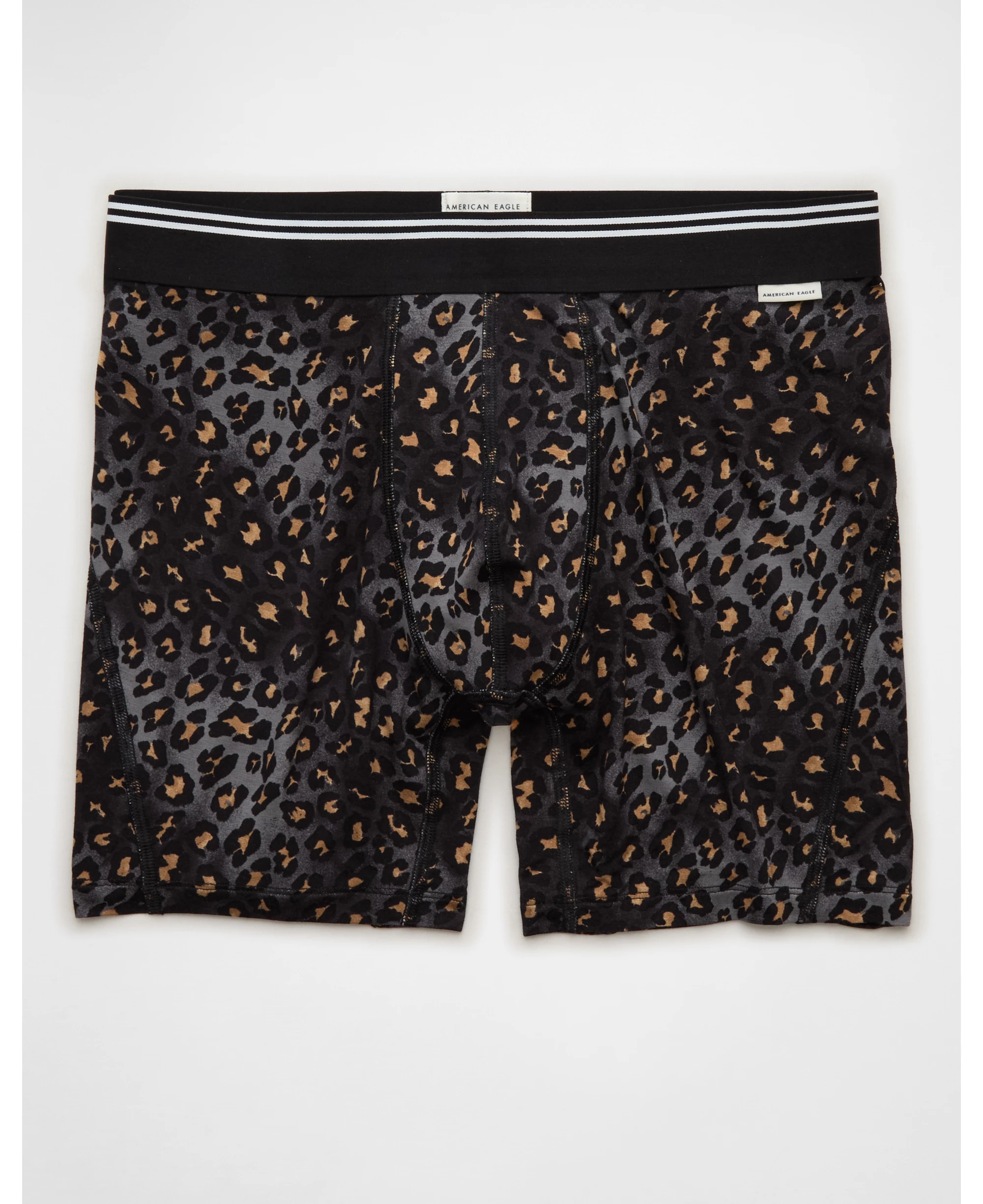 Aeo Men's Leopard Print 6" Ultra Soft Boxer Brief