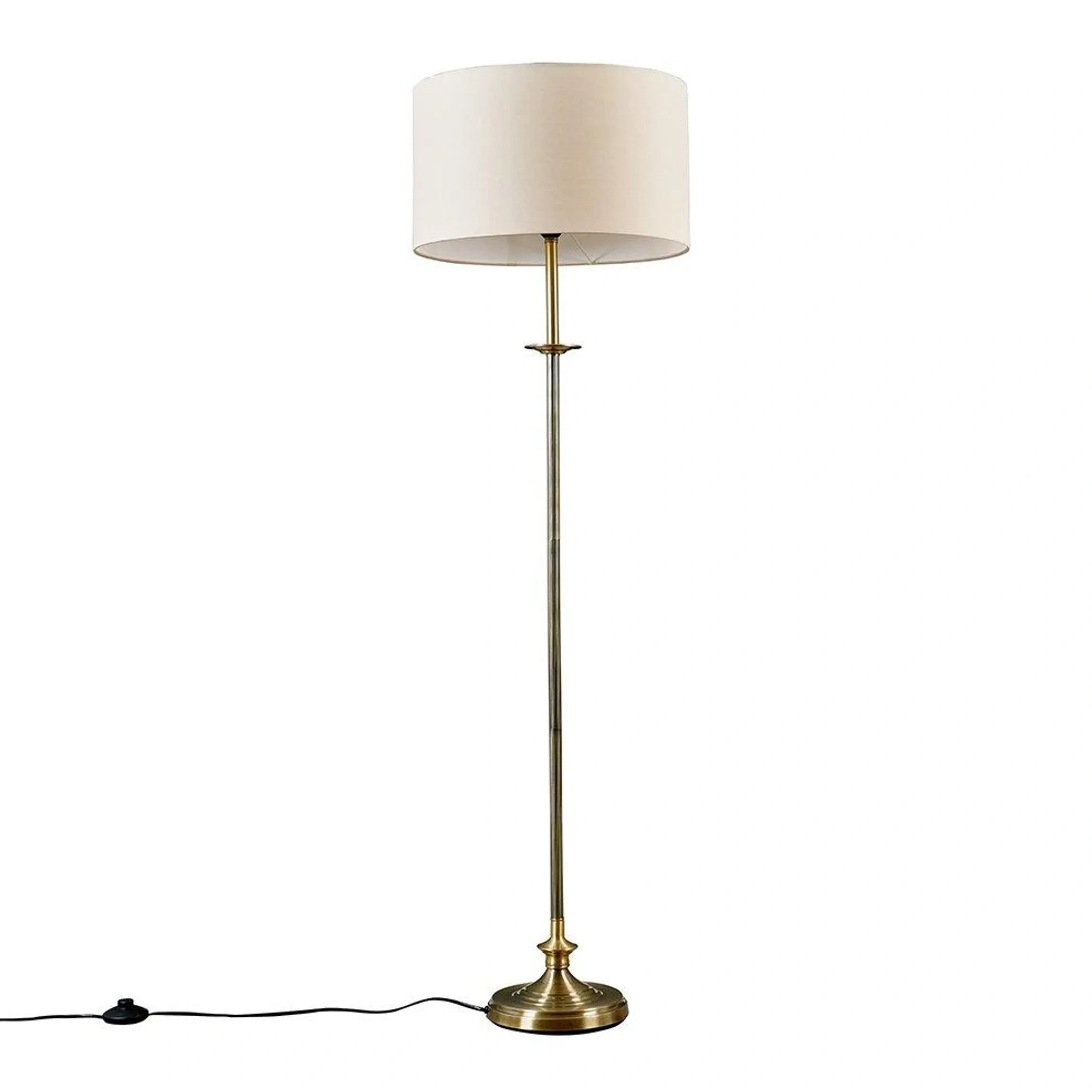Belmont Antique Brass Floor Lamp