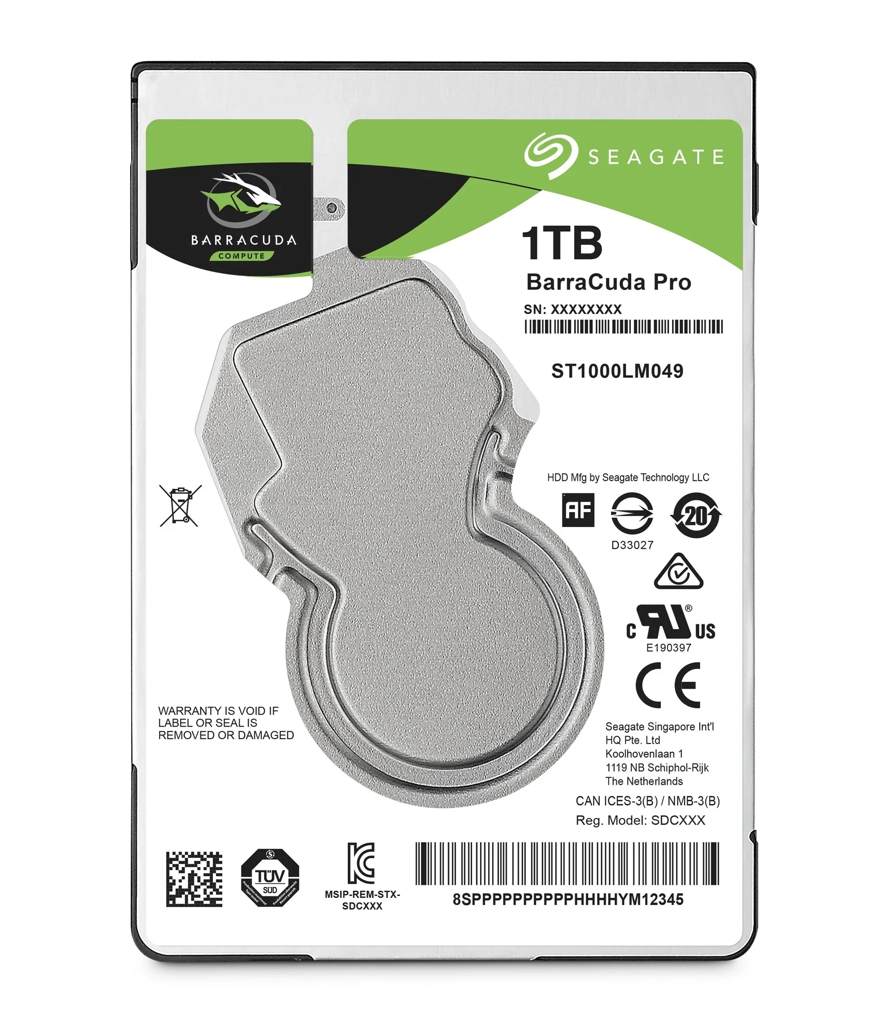 Seagate Barracuda Pro - 7.2k Rpm Serial Ata Iii 2.5" Hdd - 1 Tb