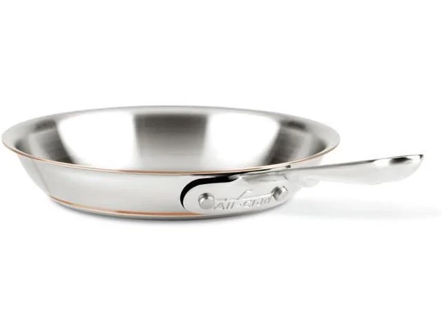 All-clad Copper Core 5-ply Stainless Steel Fry Pan 8 Inch Induction Oven Broiler Safe 600f Pots And Pans, Cookware Silver