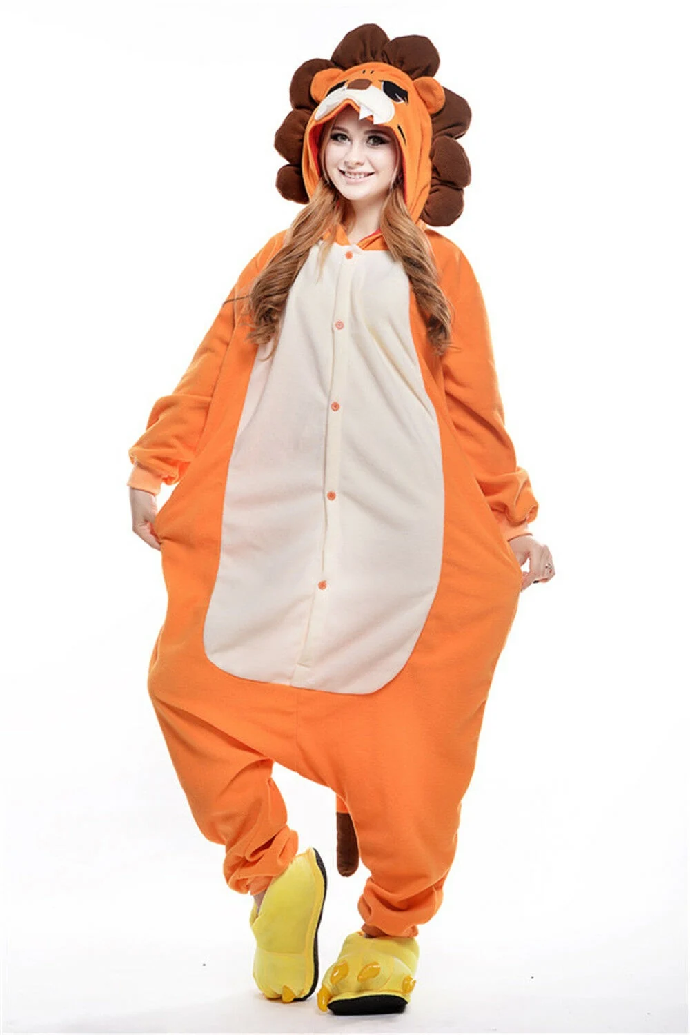 Unisex Erwachsene Schlafanzüge Cosplay Kostüm Tier Einteiler Nachtwäsche Klage - L
