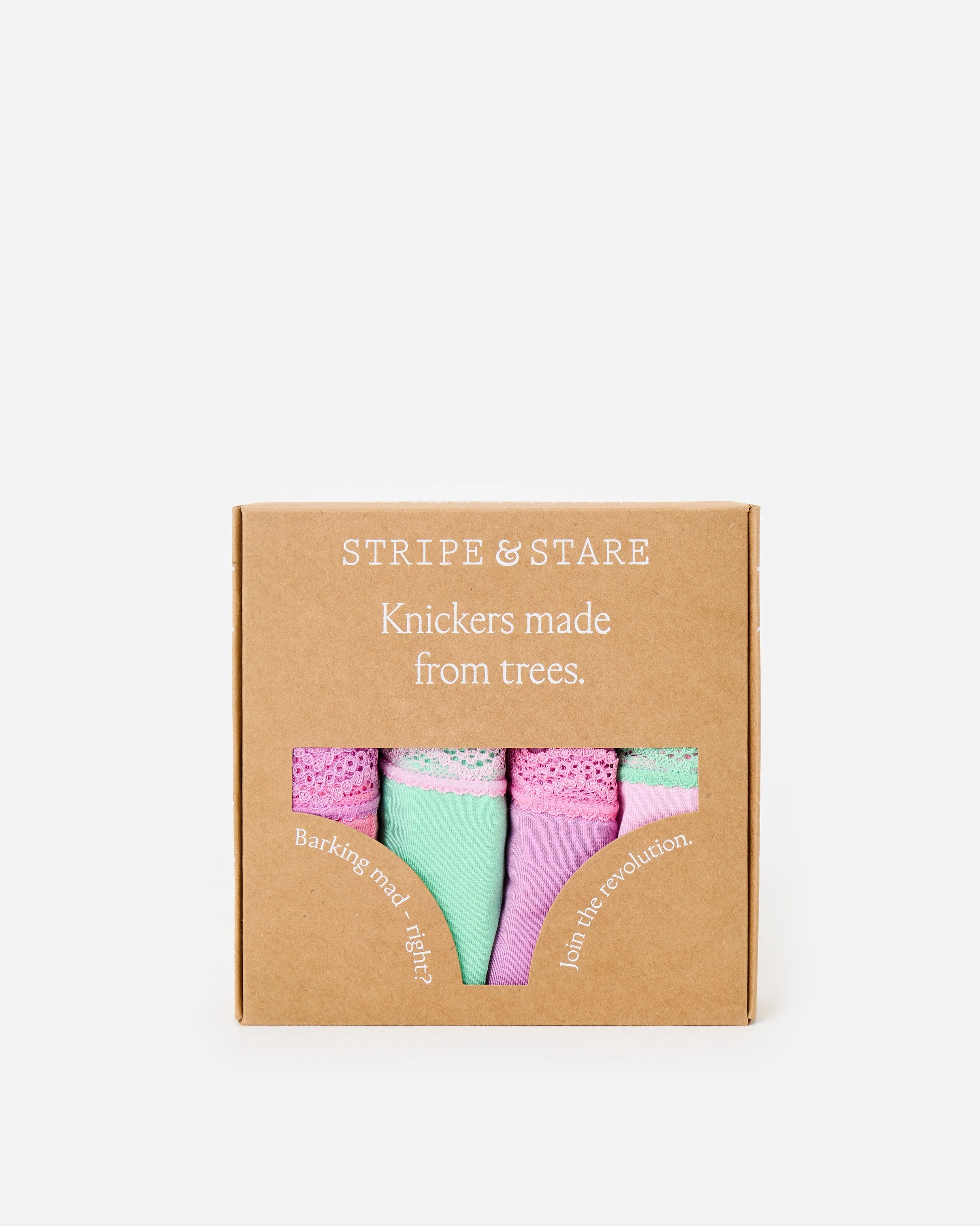 Stripe & Stare Candy Floss Brights Knickers Pack Of Four