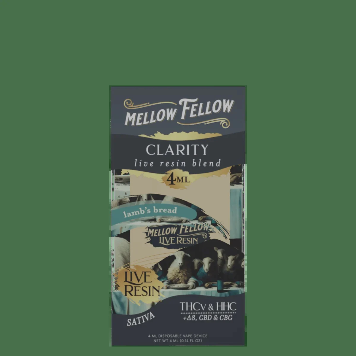Clarity Blend 4ml Live Resin Disposable Vape - Lamb's Bread (sativa)